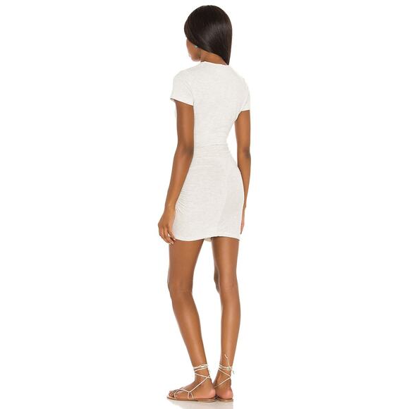 MONROW (Revolve) Super Soft Wrap Front Dress XS CASUAL COMY MINIMALIST - Picture 8 of 8